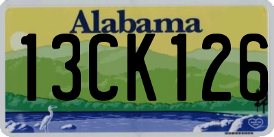 AL license plate 13CK126