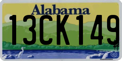 AL license plate 13CK149