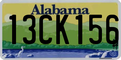 AL license plate 13CK156