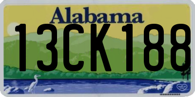 AL license plate 13CK188