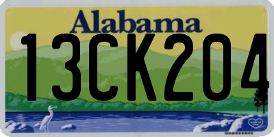 AL license plate 13CK204
