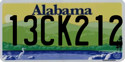 AL license plate 13CK212