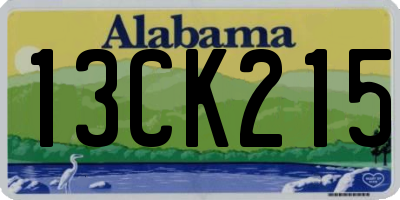 AL license plate 13CK215