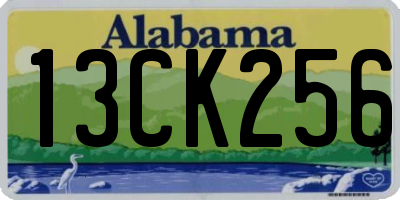 AL license plate 13CK256