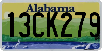 AL license plate 13CK279