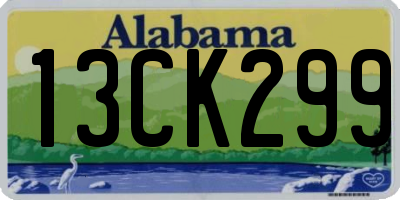 AL license plate 13CK299