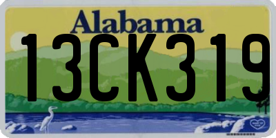 AL license plate 13CK319
