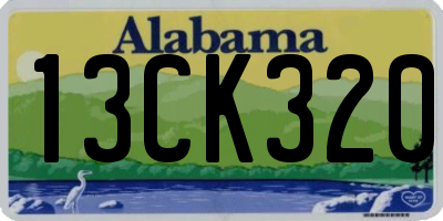 AL license plate 13CK320