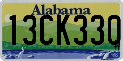 AL license plate 13CK330