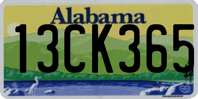 AL license plate 13CK365