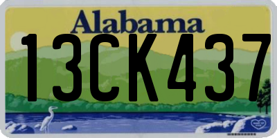 AL license plate 13CK437