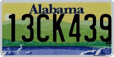 AL license plate 13CK439