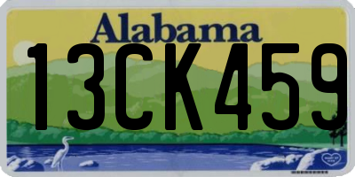 AL license plate 13CK459