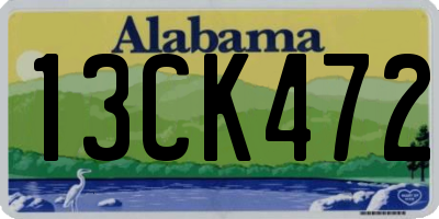 AL license plate 13CK472