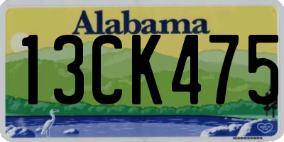 AL license plate 13CK475
