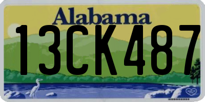 AL license plate 13CK487