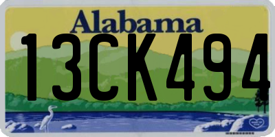 AL license plate 13CK494