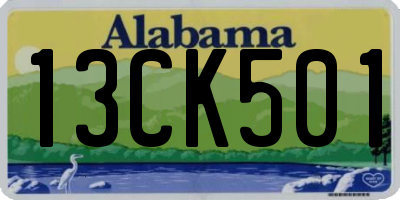 AL license plate 13CK501