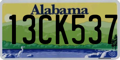 AL license plate 13CK537