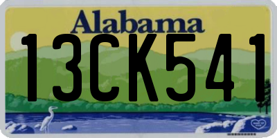 AL license plate 13CK541