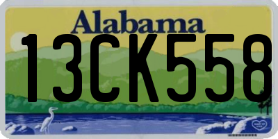 AL license plate 13CK558