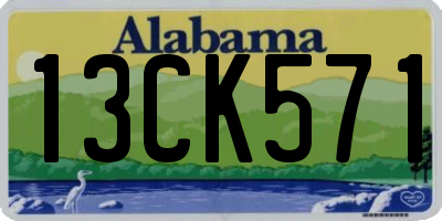 AL license plate 13CK571
