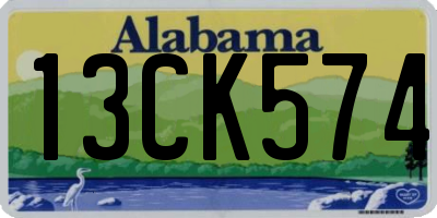 AL license plate 13CK574