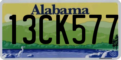 AL license plate 13CK577