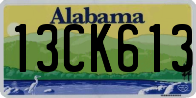 AL license plate 13CK613