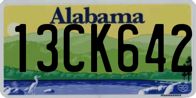 AL license plate 13CK642