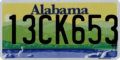 AL license plate 13CK653