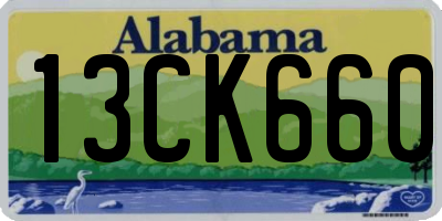 AL license plate 13CK660