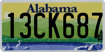 AL license plate 13CK687