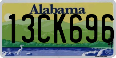 AL license plate 13CK696