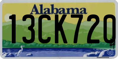 AL license plate 13CK720