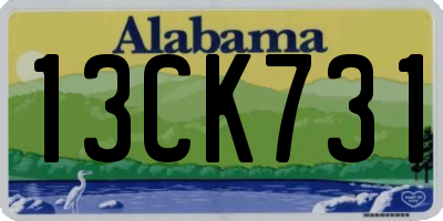 AL license plate 13CK731