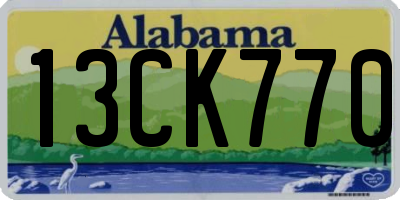 AL license plate 13CK770