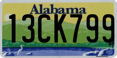 AL license plate 13CK799