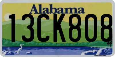 AL license plate 13CK808