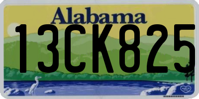 AL license plate 13CK825