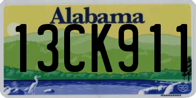 AL license plate 13CK911