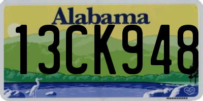 AL license plate 13CK948