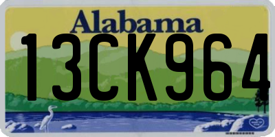 AL license plate 13CK964
