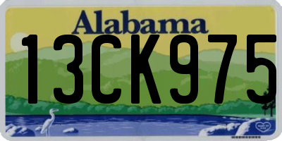 AL license plate 13CK975