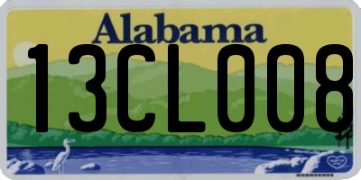 AL license plate 13CL008