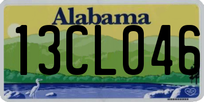 AL license plate 13CL046