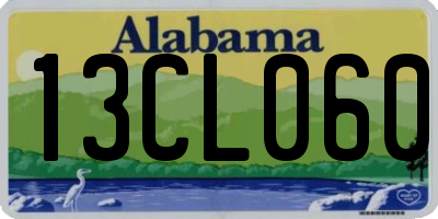 AL license plate 13CL060