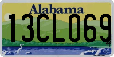 AL license plate 13CL069