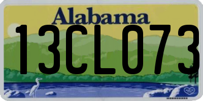 AL license plate 13CL073