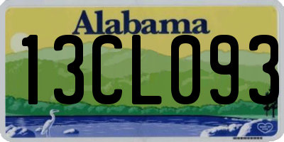 AL license plate 13CL093